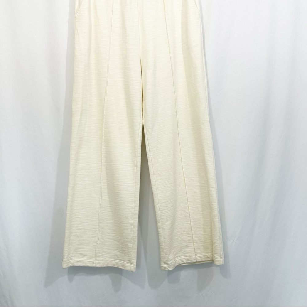 AG Adriano Goldschmied The North Cotton Wide Leg Pants in Ivory - Picture 6 of 12